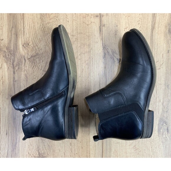 Franco Sarto Women's Kampton Black Leather Ankle Booties  Minimalist Size 9.5 M - Picture 11 of 16